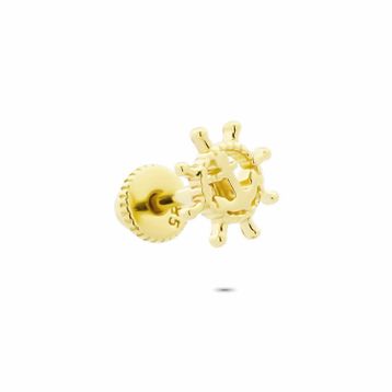 Glorria Dümen Helix 14 Ayar Altın Piercing