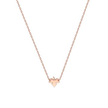 Glorria EG0347 Yaprak Gümüş Kolye