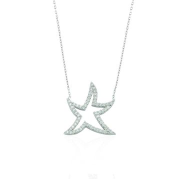 Glorria EG0444 Yıldız Gümüş Kolye