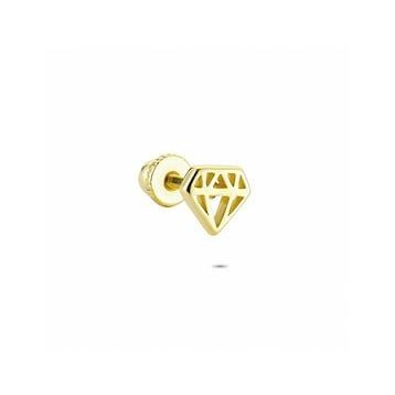 Glorria Elmas Helix 14 Ayar Altın Piercing