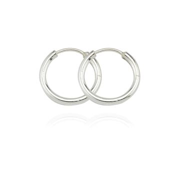 Glorria ES0026 1 cm Halka Gümüş Kadın Küpe
