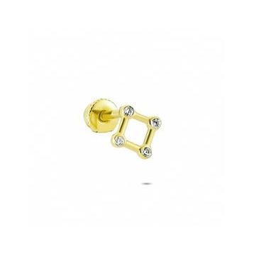 Glorria Geometrik Helix 14 Ayar Altın Piercing