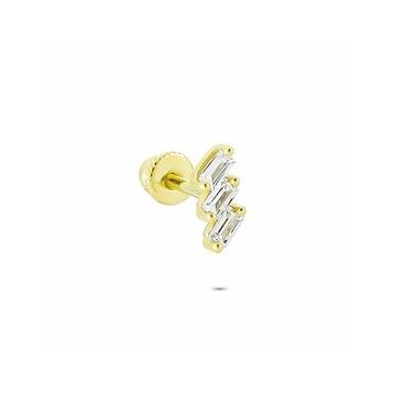 Glorria Geometrik Helix 14 Ayar Altın Piercing