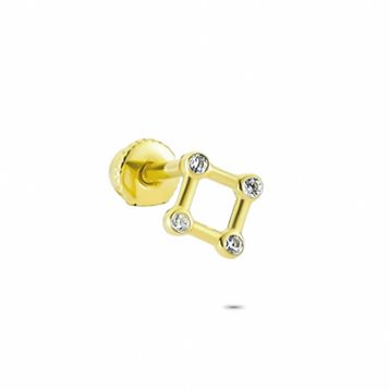 Glorria Geometrik Helix 14 Ayar Altın Piercing