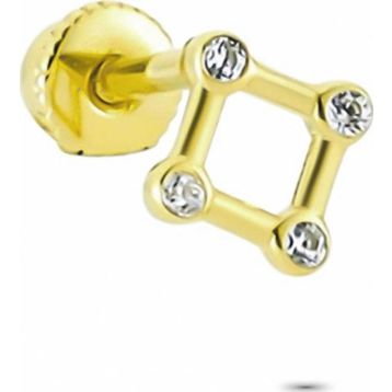 Glorria Geometrik Helix 14 Ayar Altın Piercing