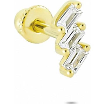 Glorria Geometrik Helix 14 Ayar Altın Piercing