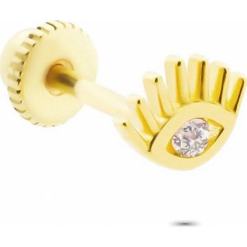 Glorria Göz Helix 14 Ayar Altın Piercing