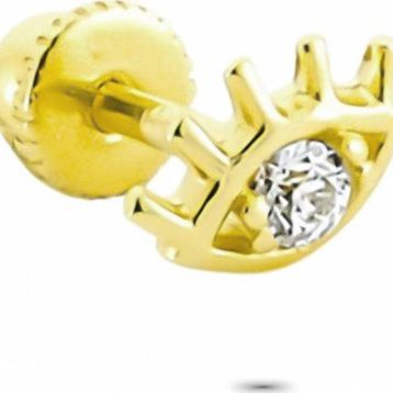 Glorria Göz Helix 14 Ayar Altın Piercing