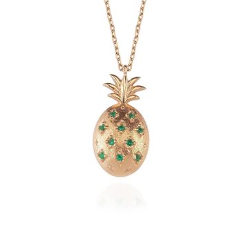 Glorria Gümüş Ananas Kolye