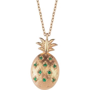 Glorria Gümüş Ananas Kolye