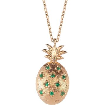 Glorria Gümüş Ananas Kolye