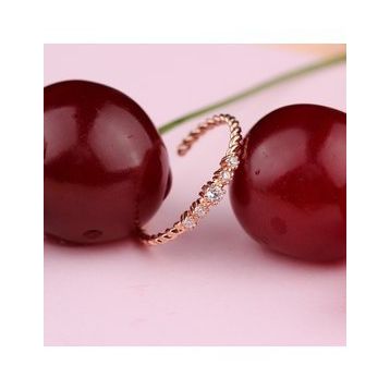 Glorria Gümüş Rose Beştaş Yüzük