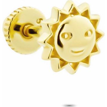 Glorria Güneş Helix 14 Ayar Altın Piercing