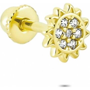 Glorria Güneş Helix 14 Ayar Altın Piercing