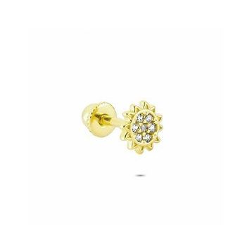 Glorria Güneş Helix 14 Ayar Altın Piercing