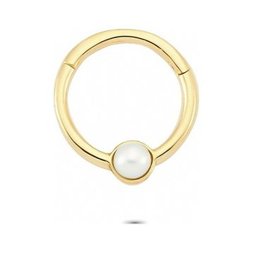 Glorria İnci Halka 14 Ayar Altın Piercing