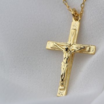 Glorria Kişiye Özel İsimli Haç Gümüş Kolye