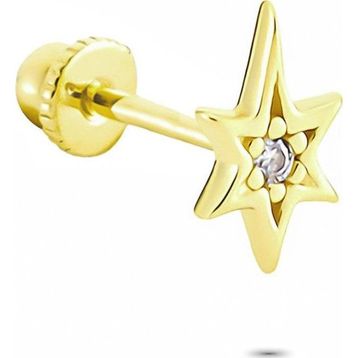 Glorria Kutup Yıldızı Helix 14 Ayar Altın Piercing