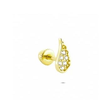 Glorria Melek Kanadı Helix 14 Ayar Altın Piercing