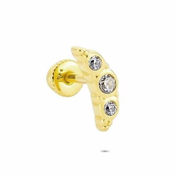 Glorria Melek Kanadı Helix 14 Ayar Altın Piercing