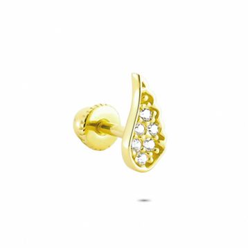 Glorria Melek Kanadı Helix 14 Ayar Altın Piercing