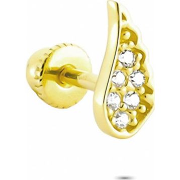 Glorria Melek Kanadı Helix 14 Ayar Altın Piercing