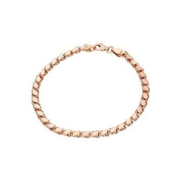 Glorria Rose Pullu Zincir 925 Ayar Gümüş Bileklik