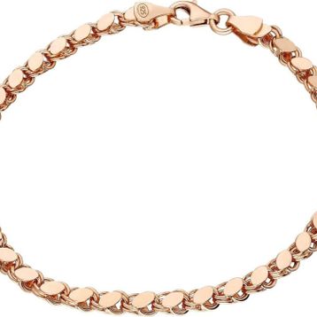 Glorria Rose Pullu Zincir 925 Ayar Gümüş Bileklik