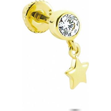Glorria Sallantı Tektaş Helix 14 Ayar Altın Piercing