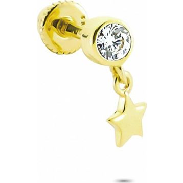 Glorria Sallantı Tektaş Helix 14 Ayar Altın Piercing