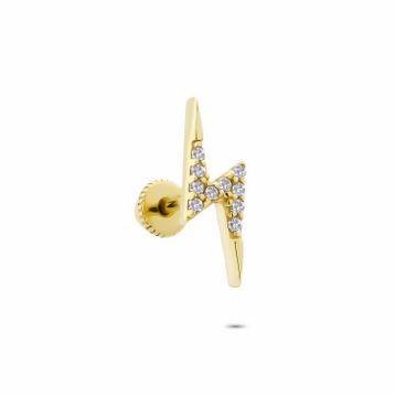 Glorria Şimşek Helix 14 Ayar Altın Piercing