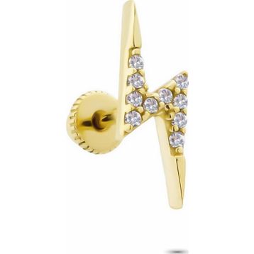 Glorria Şimşek Helix 14 Ayar Altın Piercing
