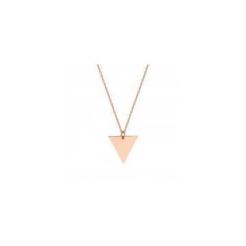 Glorria SV0044 Rose Altın Üçgen Kolye