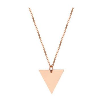 Glorria SV0044 Rose Altın Üçgen Kolye