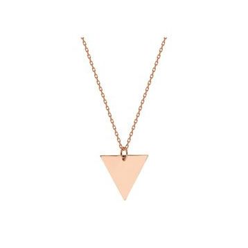 Glorria SV0044 Rose Altın Üçgen Kolye