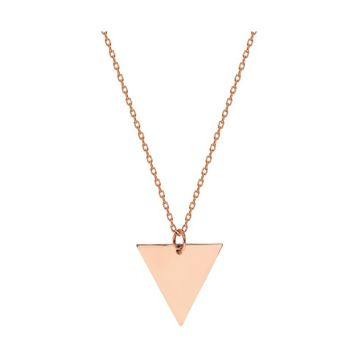 Glorria SV0044 Rose Altın Üçgen Kolye