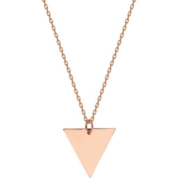 Glorria SV0044 Rose Altın Üçgen Kolye