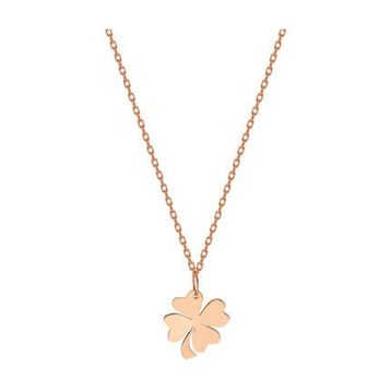 Glorria SV0049 Rose Altın Yonca Kolye