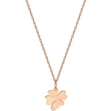 Glorria SV0049 Rose Altın Yonca Kolye