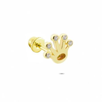 Glorria Taç Helix 14 Ayar Altın Piercing