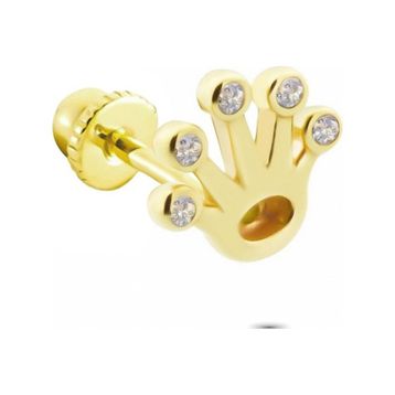 Glorria Taç Helix 14 Ayar Altın Piercing