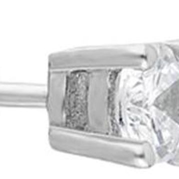Glorria Tek Taş 4 mm Gümüş Küpe