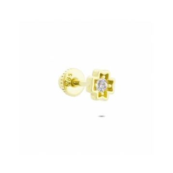 Glorria Tek Taş Helix 14 Ayar Altın Piercing
