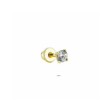 Glorria Tek Taş Helix 14 Ayar Altın Piercing