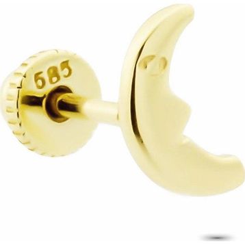 Glorria Yarım Ay Helix 14 Ayar Altın Piercing