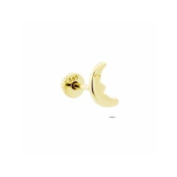 Glorria Yarım Ay Helix 14 Ayar Altın Piercing