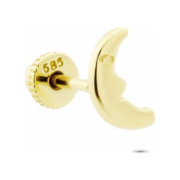 Glorria Yarım Ay Helix 14 Ayar Altın Piercing