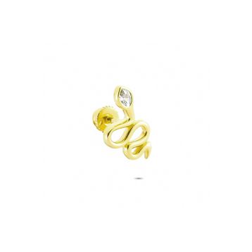 Glorria Yılan Helix 14 Ayar Altın Piercing