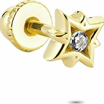Glorria Yıldız Helix 14 Ayar Altın Piercing