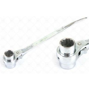 Glory 17x19 mm Kromajlı Kazıklı Cırcırlı Lokma Anahtar